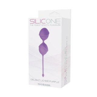 Kulki gejszy Palline LICHEE SILICONE Fioletowe