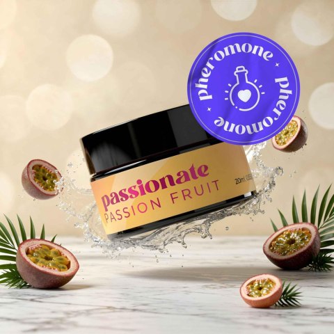 CRUSHIOUS PASSIONATE MASSAGE CANDLE WITH PHEROMONES AND PASSION FRUIT SCENT 20ML