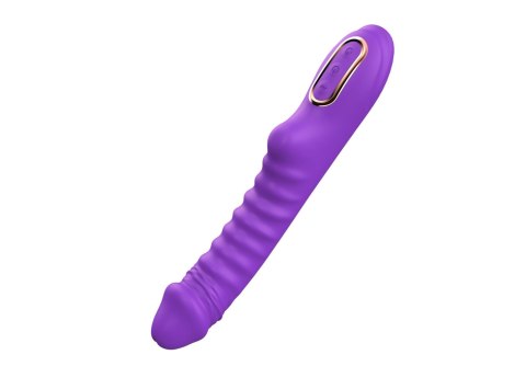 Enyalius Ribbed Silicone Vibrator Purple