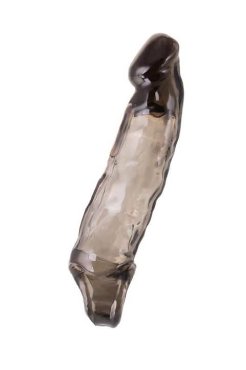 Sleeve ToyFa Xlover, to increase size, TPE, black,transparent , 19,5 cm