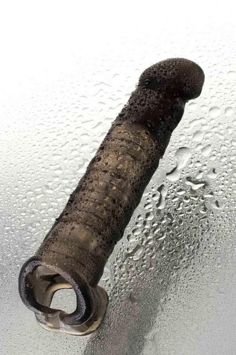 Sleeve ToyFa Xlover, to increase size, TPE, black,transparent , 22,5 cm