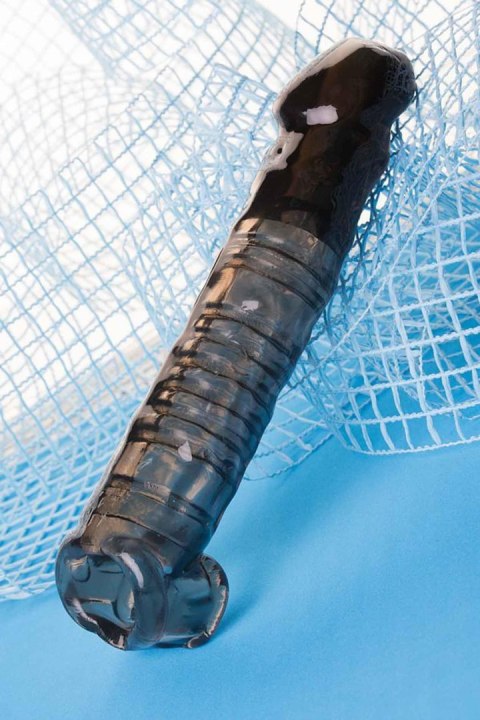 Sleeve ToyFa Xlover, to increase size, TPE, black,transparent , 22,5 cm