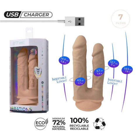 Dildo-SD.Model 1 (8""&7"") Flesh BOX Motor + LRS