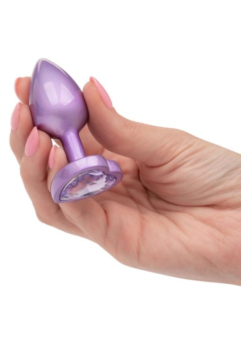 Diamond Heart Plug Small Purple