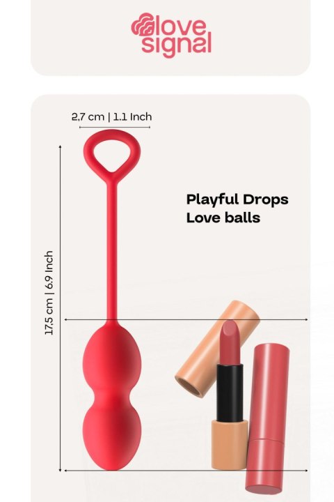 MARBILIZED DUO BALLS - rożowe