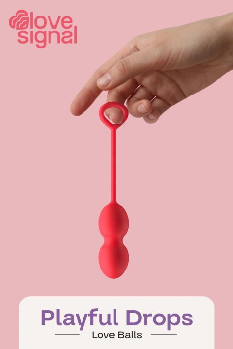 MARBILIZED DUO BALLS - rożowe