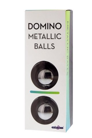 Kule domino metalowe - chromowane czarne