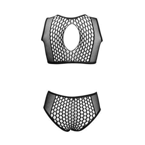 Duo Net Key-Hole Bra Set - One Size
