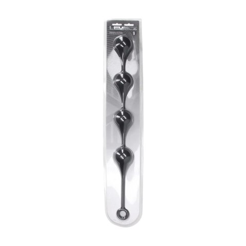 Silicone Waterdrop Anal Balls - XXL - 60mm - Black