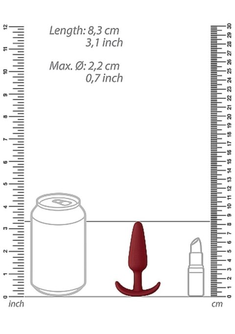 Slim Butt Plug - Red