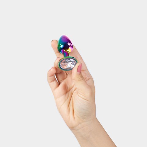 RAINBOW METAL BUTT PLUG S