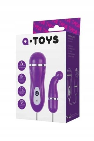 A-Toys - Wibrujące jajeczko na pilota przewodowego, na baterie, fioletowy