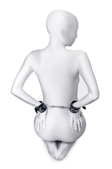 Anonymo handcuffs, PU leather, black