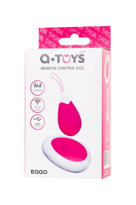 Wibrujące jajeczko na pilota bezprzewodowego, USB Różowe - A-TOYS