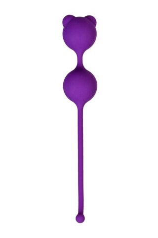 Podwójne kulki gejszy do ćwiczeń mięśni Kegla - Pleasure balls - silikonowe - A-Toys Purple