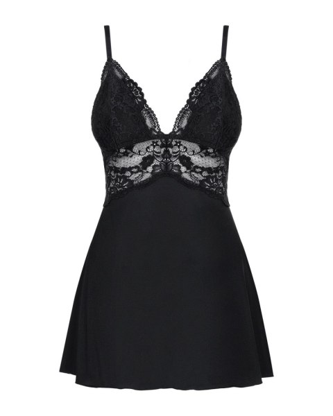 Bielizna-810-BAB-1 babydoll i stringi czarna L/XL