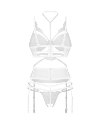 Premisis White otwarty komplet 3-częściowy S/M