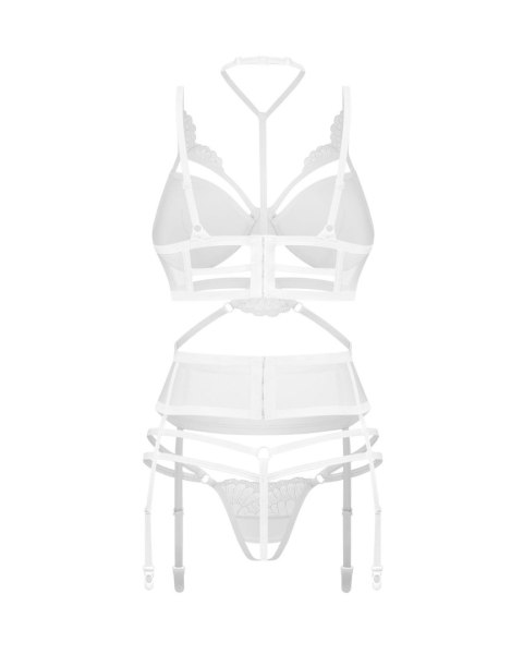 Premisis White otwarty komplet 3-częściowy S/M