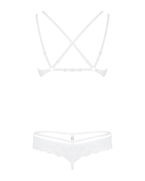 Bielizna-860-SET-2 komplet 2-częściowy biały S/M