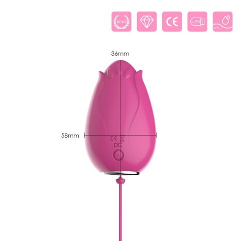 Wibrujące jajeczko Joy Boss Series Mandala - Wibrujące jajeczko różowe