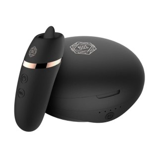 Profesjonalny stymulator łechtaczki - języczek - na USB, Czarny - Rosy Gold