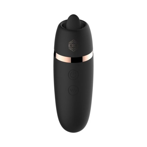 Profesjonalny stymulator łechtaczki - języczek - na USB, Czarny - Rosy Gold