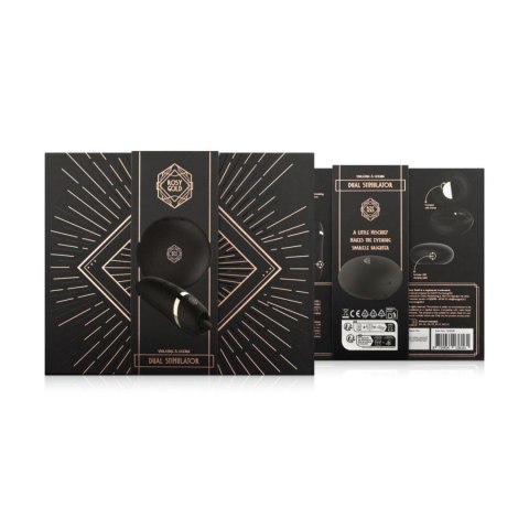 Profesjonalny stymulator łechtaczki - języczek - na USB, Czarny - Rosy Gold
