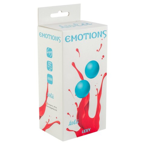 Kulki waginalne bez pętelki Emotions Lexy Medium turkusowe
