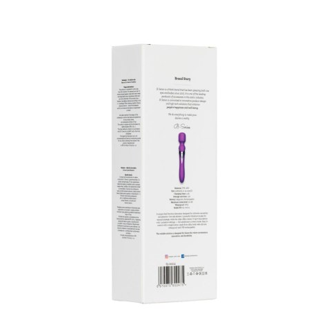 Stymulator-Silicone Dual Massager USB 7+7 Function Purple