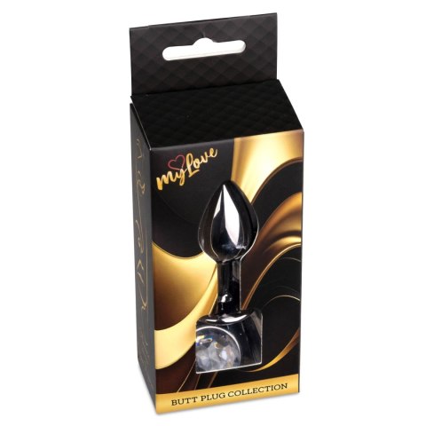 MyLove Toys - Jewellery Dark Silver PLUG- Clear