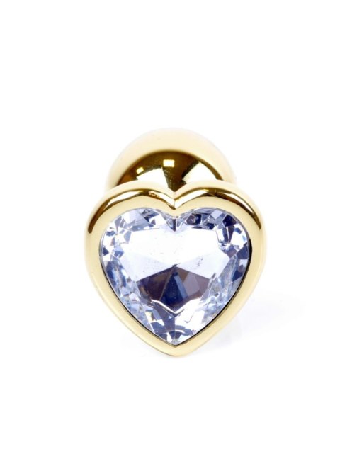 MyLove Toys - Jewellery Gold Heart PLUG- Clear