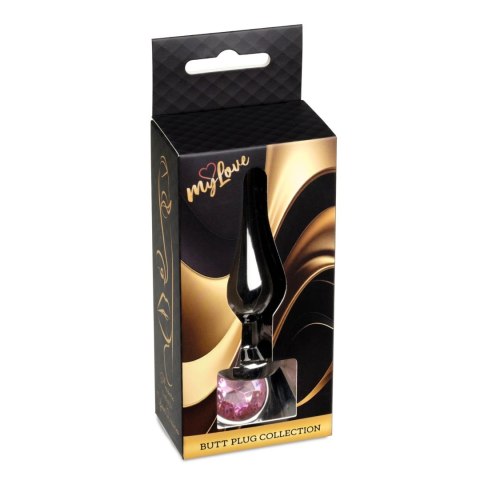 MyLove Toys - Jewellery Dark Silver BUTT PLUG- Rose