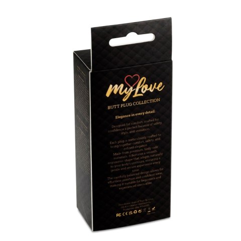 MyLove Toys - Jewellery Silver BUTT PLUG- Red