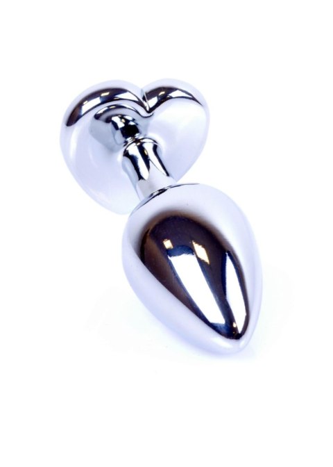 MyLove Toys - Jewellery Silver Heart PLUG- Clear