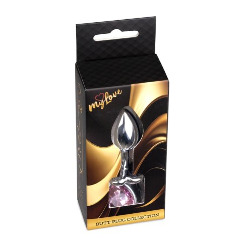 MyLove Toys - Jewellery Silver Heart PLUG- Rose