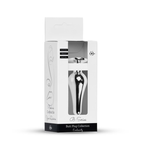 Plug-Jewellery Silver BUTT PLUG- Red
