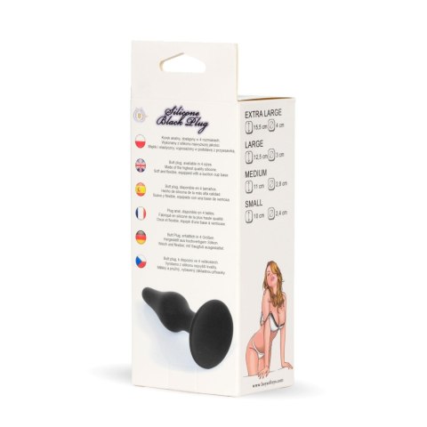Plug-Silicone Plug Black - Medium