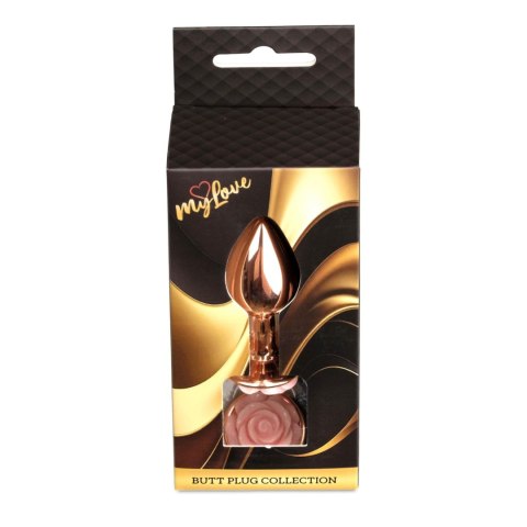 MyLove Toys - Jewellery Red Gold PLUG ROSE- Peach