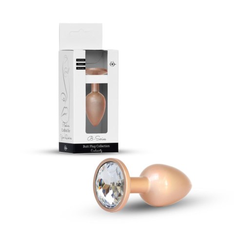 Plug-Jewellery Pearl Gold PLUG- Clear L