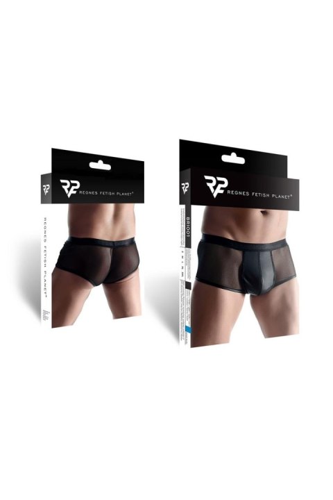 Męskie szorty z wetlooka i elastycznej siatki L
