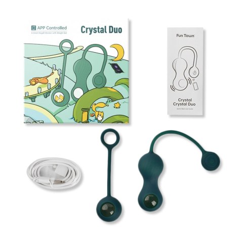 Magic Motion – Crystal Duo Smart Kegel Vibrator z zestawem ciężarków