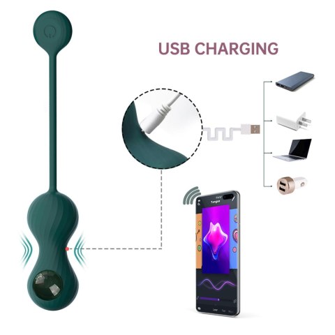 Magic Motion – Crystal Duo Smart Kegel Vibrator z zestawem ciężarków