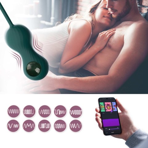 Magic Motion – Crystal Duo Smart Kegel Vibrator z zestawem ciężarków
