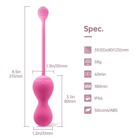 Magic Motion - Smart Kegel Master Balls w kolorze różowym