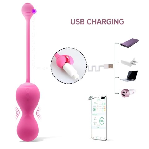 Magic Motion - Smart Kegel Master Balls w kolorze różowym