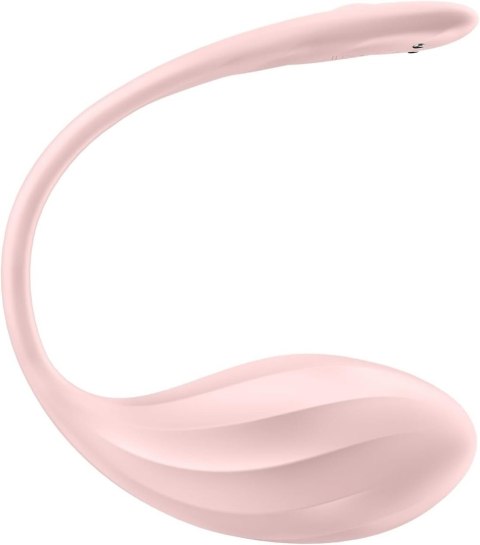 Różowe wibrujące jajeczko dopochwowe sterowane aplikacją, USB - Satisfyer