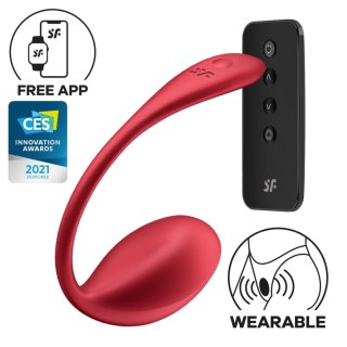 Wibrujące Jajko Satisfyer Shiny Petal Connect App - Red