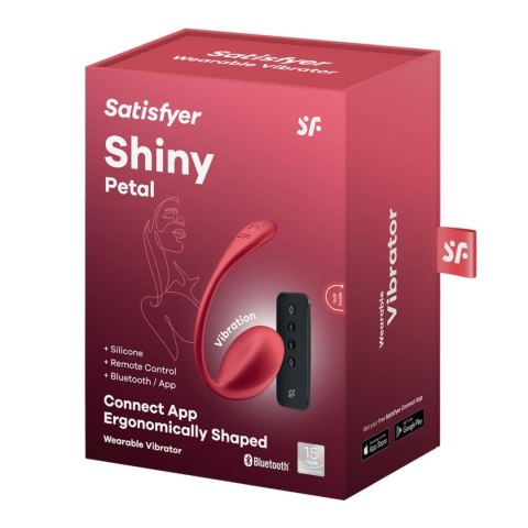Wibrujące Jajko Satisfyer Shiny Petal Connect App - Red