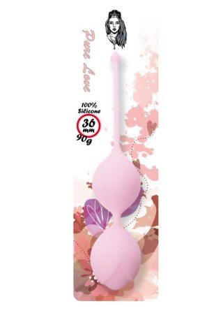 Silikonowe kulki gejszy 36mm 90g Light Pink - B - Series