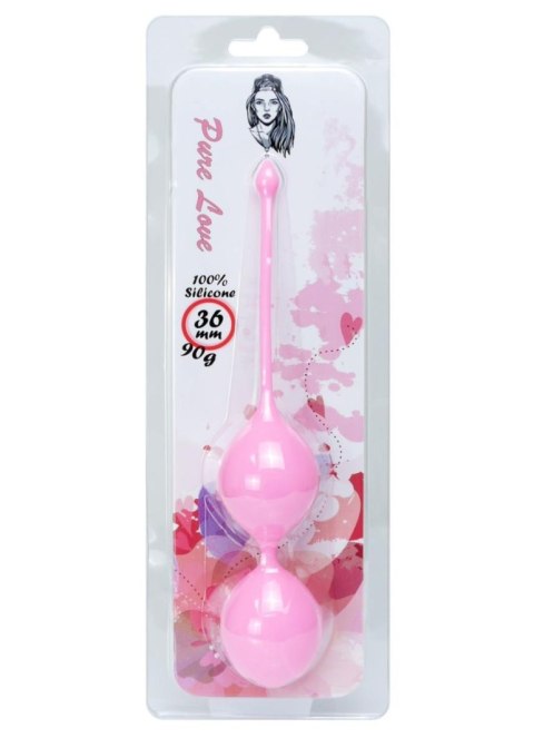 Silikonowe kulki gejszy36mm 90g Pink - B - Series